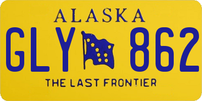 AK license plate GLY862