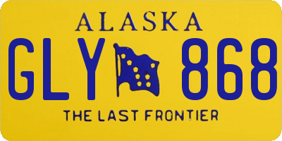 AK license plate GLY868