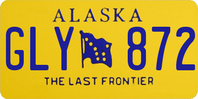 AK license plate GLY872