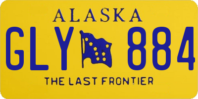 AK license plate GLY884
