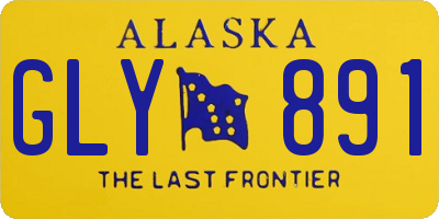 AK license plate GLY891