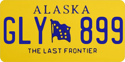 AK license plate GLY899