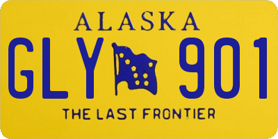 AK license plate GLY901