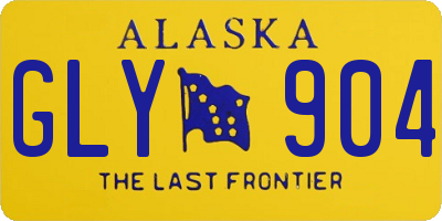 AK license plate GLY904