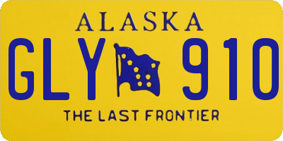 AK license plate GLY910