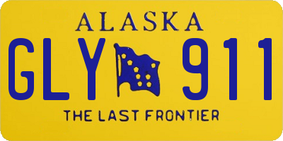 AK license plate GLY911
