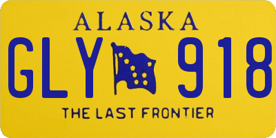 AK license plate GLY918