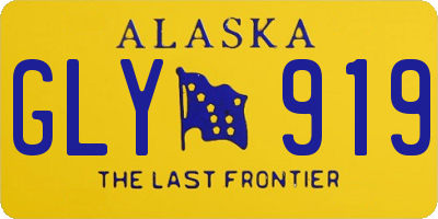 AK license plate GLY919