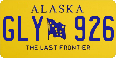 AK license plate GLY926