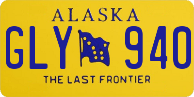 AK license plate GLY940