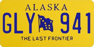 AK license plate GLY941