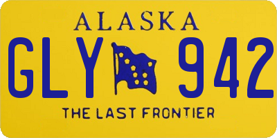 AK license plate GLY942