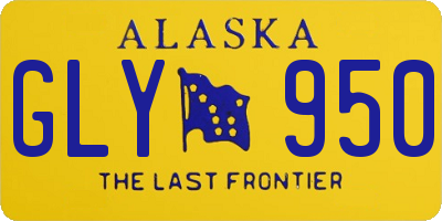 AK license plate GLY950