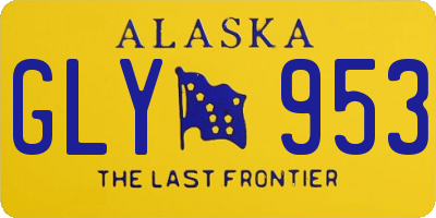 AK license plate GLY953