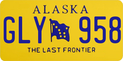 AK license plate GLY958