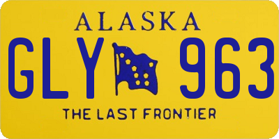 AK license plate GLY963