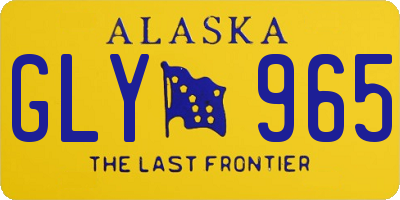AK license plate GLY965