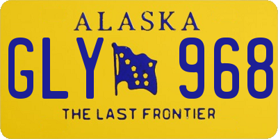 AK license plate GLY968