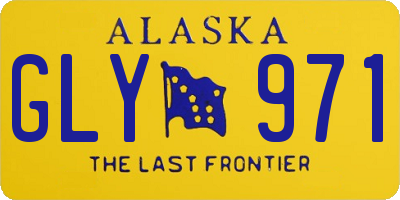 AK license plate GLY971