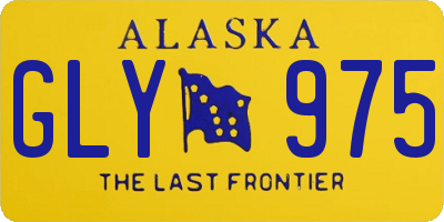 AK license plate GLY975