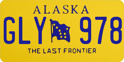 AK license plate GLY978