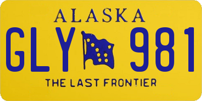 AK license plate GLY981