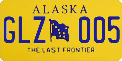 AK license plate GLZ005
