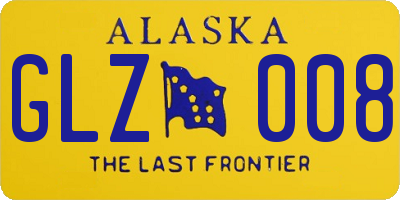 AK license plate GLZ008