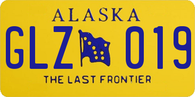 AK license plate GLZ019