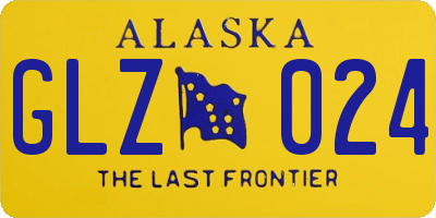 AK license plate GLZ024