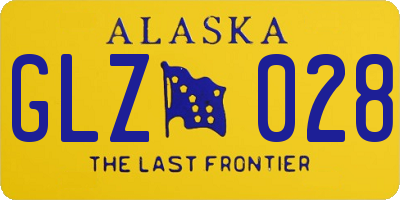 AK license plate GLZ028