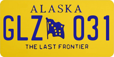 AK license plate GLZ031