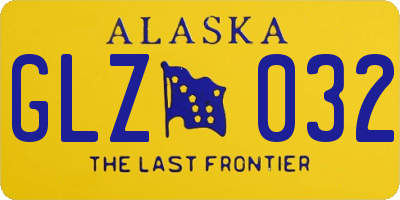 AK license plate GLZ032