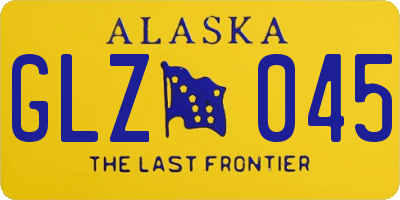 AK license plate GLZ045