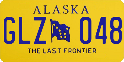 AK license plate GLZ048