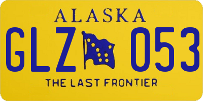 AK license plate GLZ053