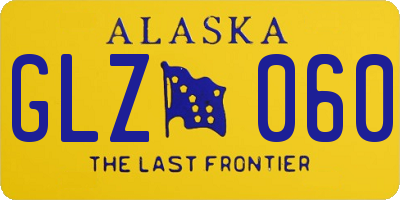AK license plate GLZ060