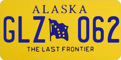 AK license plate GLZ062