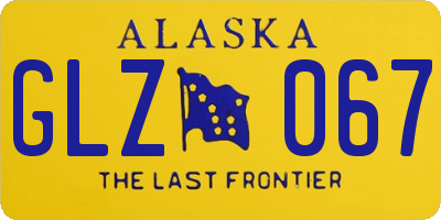 AK license plate GLZ067