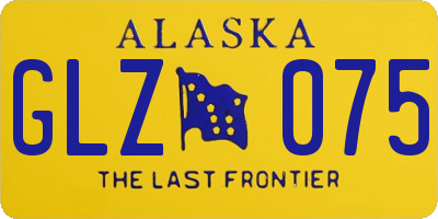 AK license plate GLZ075