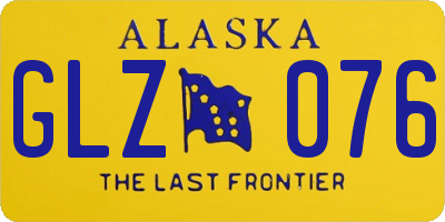 AK license plate GLZ076