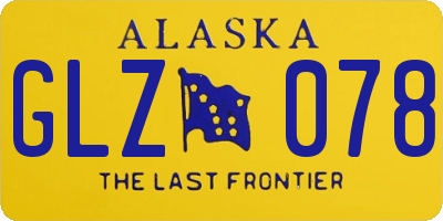 AK license plate GLZ078