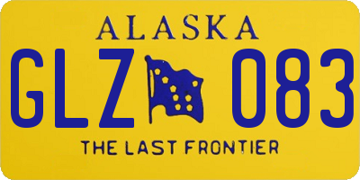 AK license plate GLZ083