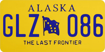 AK license plate GLZ086