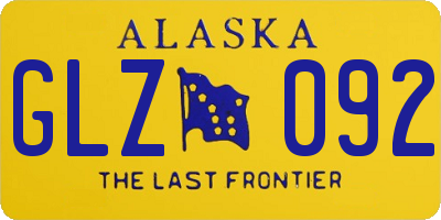 AK license plate GLZ092