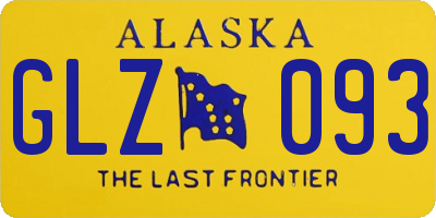 AK license plate GLZ093