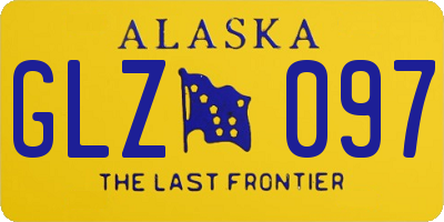 AK license plate GLZ097