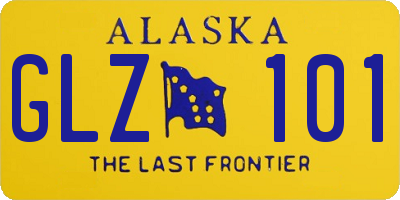 AK license plate GLZ101
