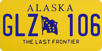 AK license plate GLZ106