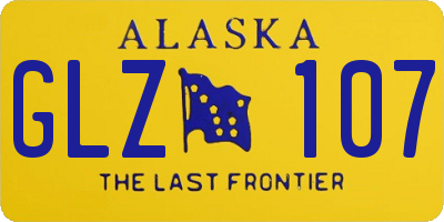 AK license plate GLZ107